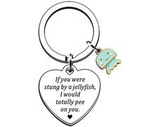 AMZQ Best Friends Gifts for Women Funny Friendship Gifts for Her Sister Classmates Colleague Christmas Birthday Gift for Best Friends Jellyfish Lover Pendant Present