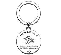AMZQ Dad Gifts From Son Dad Keychain Father Keyring Key Tags For Daddy Papa Men Jewelry For Father's Day Birthday