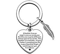 AMZQ Dad Memorial Gifts Keyring In Memory of Dad Father Remembrance Sympathy Gift for Loss