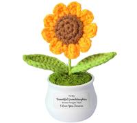 AMZQ Granddaughter Gifts Sunflower Gifts for Granddaughter Birthday Christmas Graduation Present Never Forget That I Love You Forever