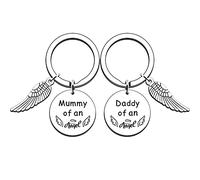 AMZQ Loss of Babby Memorial Gifts Miscarriage Gifts Angel gifts Remembrance Sympathy Gift Keyring for Child Loss Infant Loss Baby Loss Condolences Gift