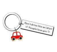 AMZQ New Driver Gifts Drive Safe Keyring for Women Men Daughter Son Passed Driving Test Gifts Christmas Birthday Gifts for Trucker Boyfriend Husband Dad