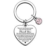 AMZQ Step mum Gifts Keyring Bonus Mum Thank You Gift Step mum Gifts from Daughter Son