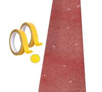 AMZQNART Carpet Runner Runway Rug, Glitter Red Carpet Runner 55 GSM Thickness (2.46 x 30Feet) for Wedding Party Hallway Rug, Christmas Xmas Thanksgiving