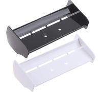 AMZSTAR 2 Pack 1/10 RC Plastic Rear Spoiler Compatible with 1:10 Scale RC Off-Road Short Course Truck Buggy Racing Rear Wing Tail (Black/White)