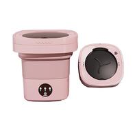 AMZTEMU 8L Portable Mini Washing Machine for Travel, Camping, RV, Dorm, Home - Pink