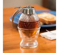 AMZTEMU Honey Pot - Drip Free Syrup Dispenser, Acrylic (200ml)
