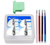 AMZTKDIY Sewing Rolled Hemmer Foot Universal Rolled Hem Presser Foot Set 4pcs 3/4/5/6mm Wide Rolled Hem Foot Compatible with Most Sewing Machines - Durable Stainless Steel Hemming Accessories