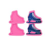 AMZTOART Phone Grip Resin Molds, 2Pcs Silicone Molds 1.7inch Figure Skate Mold Epoxy Casting Shoe Moulds Phone Sockets DIY Crafts Jewelry Making