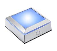 Amztour LED Light Base Multicolor Show Stand Display 6 Lighting Colour Square Display Lighted Base for 3D Glass Crystal Art with Sensitive Touch Switch Color Change(Flat Surface)