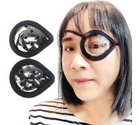 AMZVIO 2 Pack Eye Shield 9-Hole Clear Eye Patch with Adjustable Strap for Sleeping After Cataract Surgery,Transparent Ventilated Plastic Eyes Protections for Surgery,with Black Edge Protective