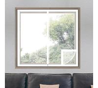AMZYU Window Insulation Film Kit 86 x 100 cm Glare Reduction, Sun Shield, Draft Excluder Window Heat Blocker Windproof Noise with Zip and Adhesive Tape for Home Windows, A