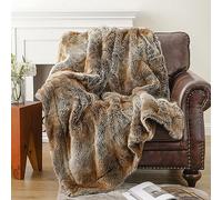 AMZZHAO Faux Fur Throw Blanket,Throws For Couch And Bed,Luxury Fuzzy Warm Cozy Fluffy Fur Blanket,Double Sided,for Bed Sofa Couch Home Decor,Size: 150×200CM