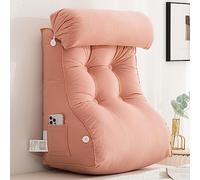 AMZZHAO Reading Pillow,Lumbar Support Cushion,Back Rest Support Pillow,Back Cushion Reading Pillow Bed Wedge,Perfect For Sitting Up In Bed Reading,Relaxing And Watching TV