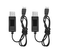 AMZZN 2PCS 3.7V USB Charging Cable with XH2.54 Plug Connector Suitable for Remote Control Vehicles, Ships, Drones, Gliders, Four-Axis Aircraft, and Helicopters 3.7V Lipo Battery Charging Cable