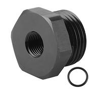 an - 10 ORB Hex Head Straight Thread Port Plug, Reusable Aluminum Fuel Line Fitting, with NBR O Ring for Braided Oil, Water, Air Hose, Black Anodized Finish, CNC Machined 6061 - T6