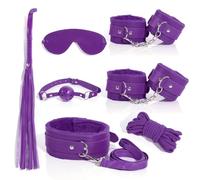 an 8-Piece Purple Comfortable Textured Leather Set with Multiple Combinations to Choose from, Couple Gifts