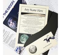 An Acre of Land on the Moon Gift Set in a Luxury Presentation Folder - Personalised with the name of your choice - Celebrate the Artemis II mission!