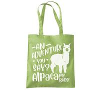 An Adevnture You Say? Alpaca My Bags Animal Humour funny - Tote Shopping Bag - Animal Humour Tote Bag Shopping Bag Reusable Bag Bag For Life Beach Bag Totes One size kiwi green