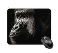 an Adult Gorilla Mouse Pad with Stitched Edge, Premium Mousepad Washable Cloth, Non-SlipRubber Mouse Mat Perfect Design for Gaming, Laptop, Office Work