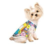 An Adventure Plan Pet Breathable Sleeveless T-shirt L for Small Dogs and Cats Soft, Lightweight, Stylish