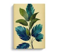An Amazing Leaves Canvas Print | Gallery Wrapped 30mm Frame Wall Art | 30x20 inches | Ready to Hang | Modern Floral Picture | Living Room Bedroom Lounge Office
