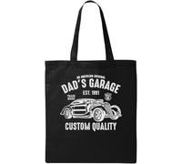 an American Original Custom Quality Muscle Car Natural Ecological Cotton Tote Bag Black