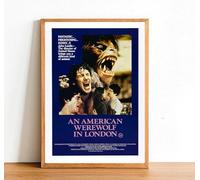 An American Werewolf In London Classic Vintage Movie Poster Wall Art Picture Photo A4