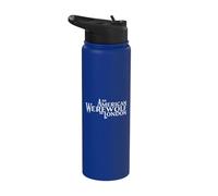 an American Werewolf in London Logo and Beast Front & Back Stainless Steel Insulated Water Bottle