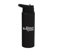 an American Werewolf in London Logo and Beast Front & Back Stainless Steel Insulated Water Bottle