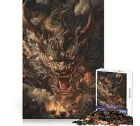 An Ancient Dragon's Fiery Rampage 1000 Piece Jigsaw Puzzles for Adults Jigsaw Mental Sharpness Quiet Enjoyment Smooth Edges Heartfelt Gift (38x26cm)