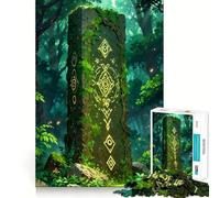 An Ancient Forest Monument Adult Jigsaw1000 Pieces Memory Skill Fun Stable Fit No Shifting Parts Compact Fun for Family Game Time (50x75cm)