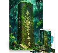 An Ancient Forest Monument Adults 1000 Piece Jigsaw Puzzle Focus Memory Game Zero Gap Compact Fun for Family Game Time (38x52cm)
