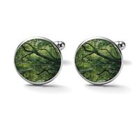 An Ancient Swamp Alloy Cufflinks for Men 17mm 20mm Shirt Cuff Links for Wedding Business Formal Dress Father's Day Birthday Gift for Him