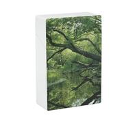 an Ancient Swamp Cigarette Case - Portable Cigarette Box Lightweight Holder Case for Travel Waterproof Plastic Cigarettes Boxes Pocket Size Storage Box for 20 Cigarettes