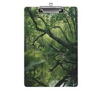 an Ancient Swamp Print Acrylic Clipboard 8.5 X 12.5 Inches | Lightweight A4 Clipboards with Pen Holder for Office, Students, Nurses, Teacher, Students,Women, Men, Girls, Boys