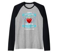 an Angel in Heaven. We Send Him Kisses Everyday, My Son Raglan Baseball Tee