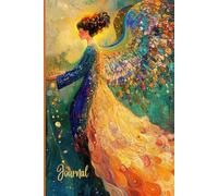 An Angelic Dream Journal: A Dreamy Angel Notebook - Surreal and Celestial Art with Sparkles, Vivid Colors, and Lined Pages for Writing, Reflection, or Prayer