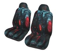 An angry mechanical dog Car Seat Covers Front Seats Only for Women Men Seat Covers w/Organizer Pocket for SUV Truck Sedan Cars