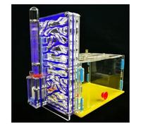 An ant formicarium,Behavior Acrylic Ant Castle Biology Class Diy Science Kit Farm Observe Habitat Clear Nest Educational Ant House(Blue)