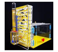 An ant formicarium,Behavior Acrylic Ant Castle Biology Class Diy Science Kit Farm Observe Habitat Clear Nest Educational Ant House(Yellow)