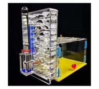 An ant formicarium,Behavior Acrylic Ant Castle Biology Class Diy Science Kit Farm Observe Habitat Clear Nest Educational Ant House(Clear)