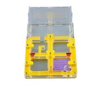An ant formicarium,Behavior Ant Castle Acrylic Farm Moisturizing Display Box Habitat Nest Educational Ant House(Yellow)