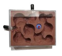 An ant formicarium,Behavior Ant Castle Easy To Install Nest Farm Watch Ants Dig Their Own Tunnels For Adults Educational Ant House(Rosso)