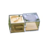 An ant formicarium,Behavior Ant Castle Nest Plaster Farm Palace Kids Educational Ant House(Yellow)