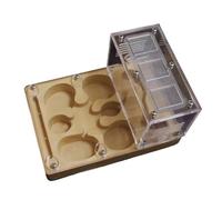 An ant formicarium,Behavior Ant Castle Plaster Habitat Nest Farm Puzzle Learning Science Educational Educational Ant House(Yellow)