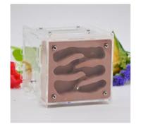 An ant formicarium,Behavior Ant Farm Diy Habitat House With Feeding Area Nest Ecological Workshop Castle Educational Ant House(Bruin)