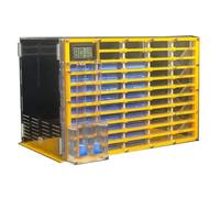 An ant formicarium,Behavior Ant Farm Professional Large Acrylic With Feeding Area Big Ants House Nest Villa 11 Layers Educational Ant House(Yellow)