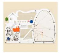 An ant formicarium,Behavior Sand Ant Farm Castle Habitat With Dinosaur Digging To Study Colony Ecosystem Behavior Educational Educational Ant House(White)