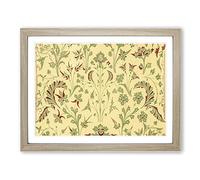 An Antique Floral Illustration By Owen Jones Vintage Framed Print | A2 Oak Framed Wall Art | Ready to Hang | Classic Floral Picture | Living Room Bedroom Lounge Office